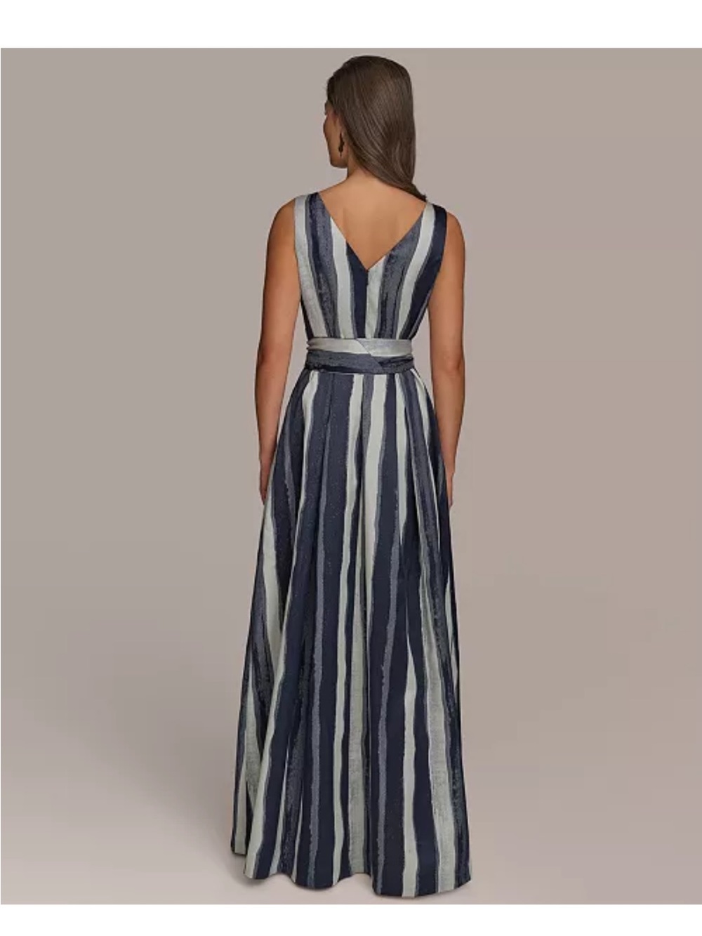 Donna Karan New York
Women's Striped Belted Gown - Picture 3 of 9